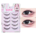 Korean U-Shaped Wispy False Eyelashes | 5 Pairs Cluster Lash