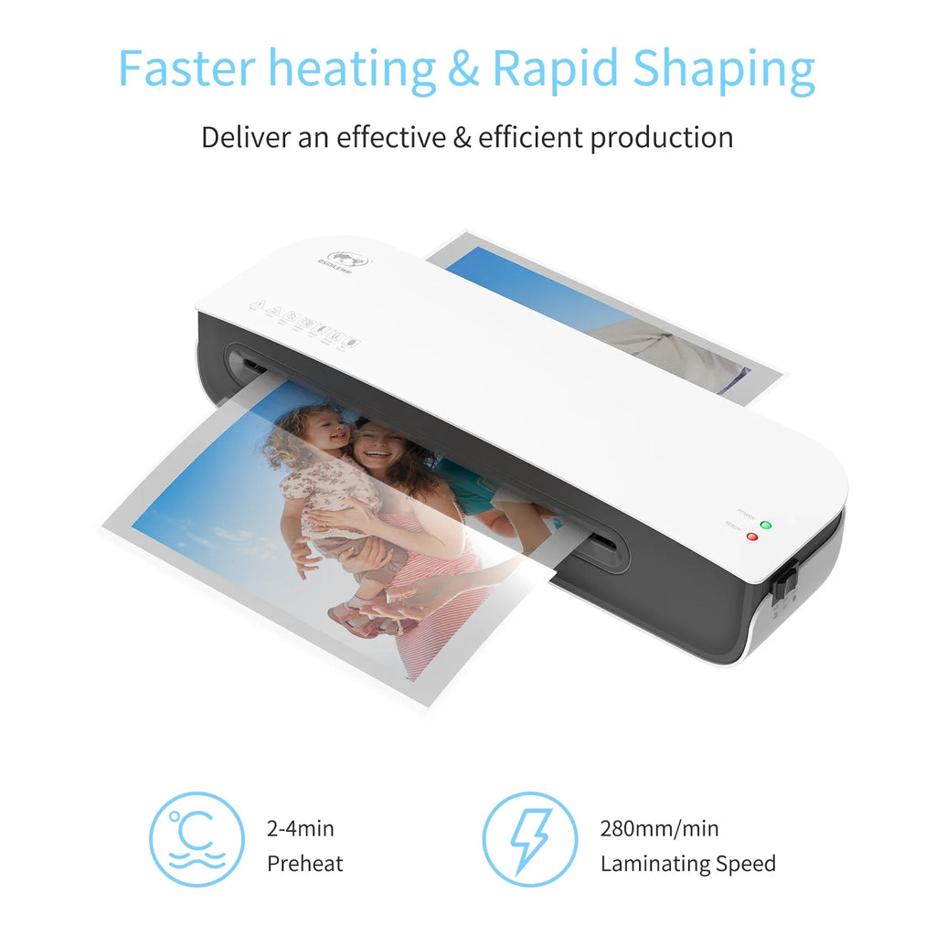 OSMILE SL289 A4 Desktop Laminator | Hot & Cold, 9-Inch