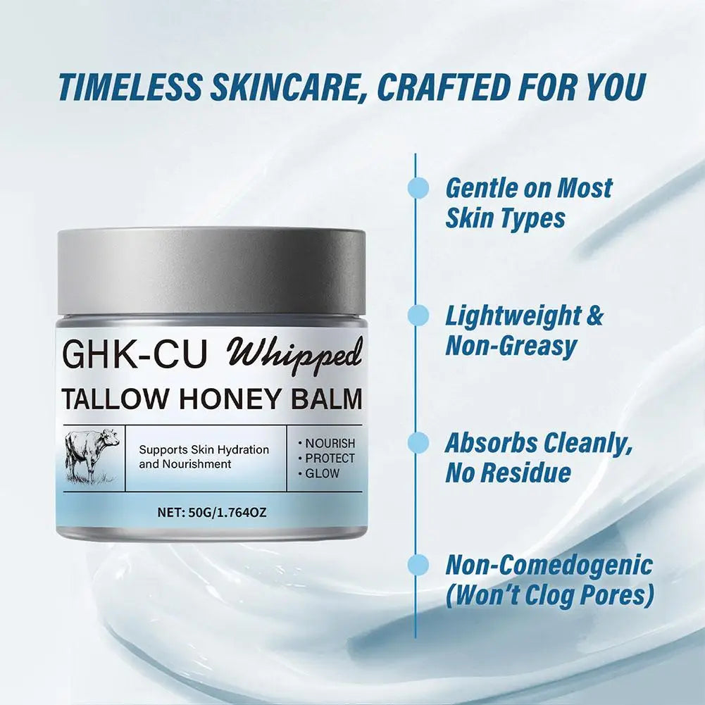 GHK-Cu Copper Peptide Beef Tallow Cream – Manuka Honey