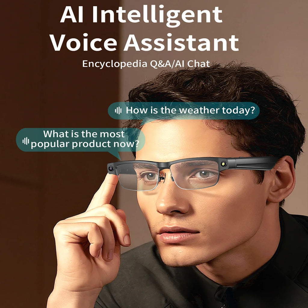 Smart Translate Glasses Bluetooth Call Music Voice Assistant Control