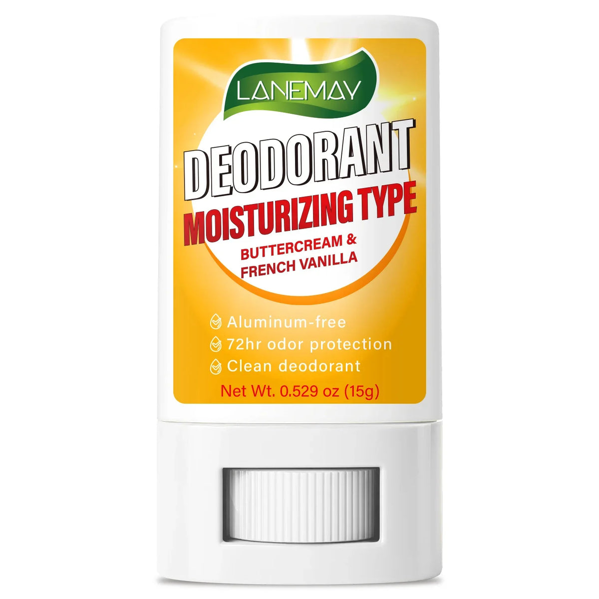 Lanemay 72-Hour Moisturizing Deodorant Stick – Aluminum-Free