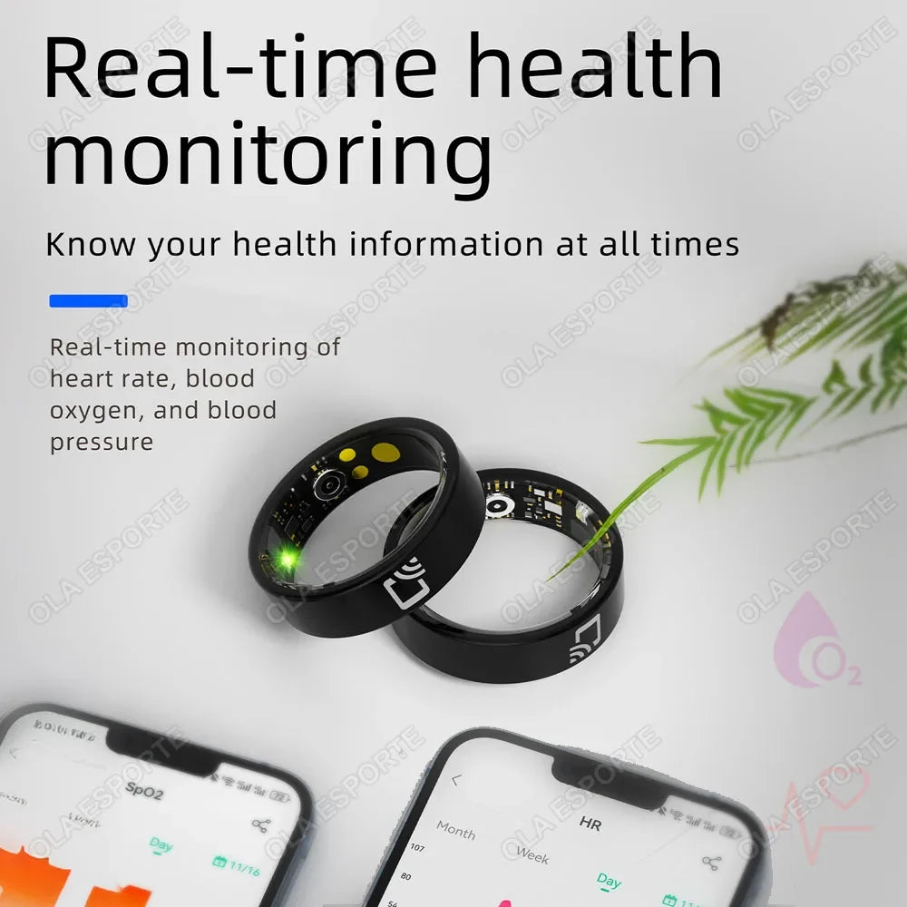 Smart Ring NFC Heart Rate Health Monitor Smartring Men Women 5TAM