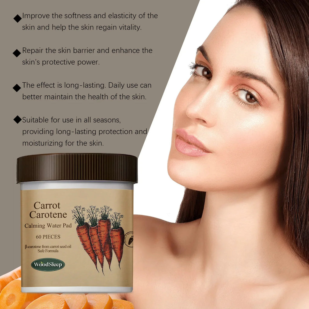 WOODSLEEP Carotenoid Calming Facial Pads 60pc – Hydrating Mask