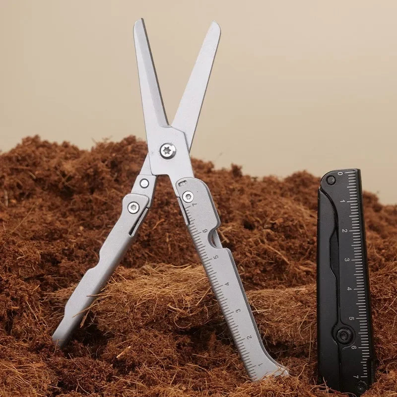 Stainless Steel Folding Mini Scissors | Portable Camping Tool