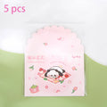 Three Fold Greeting Card Panda Colorful Holiday Cute Folding Cartoon
