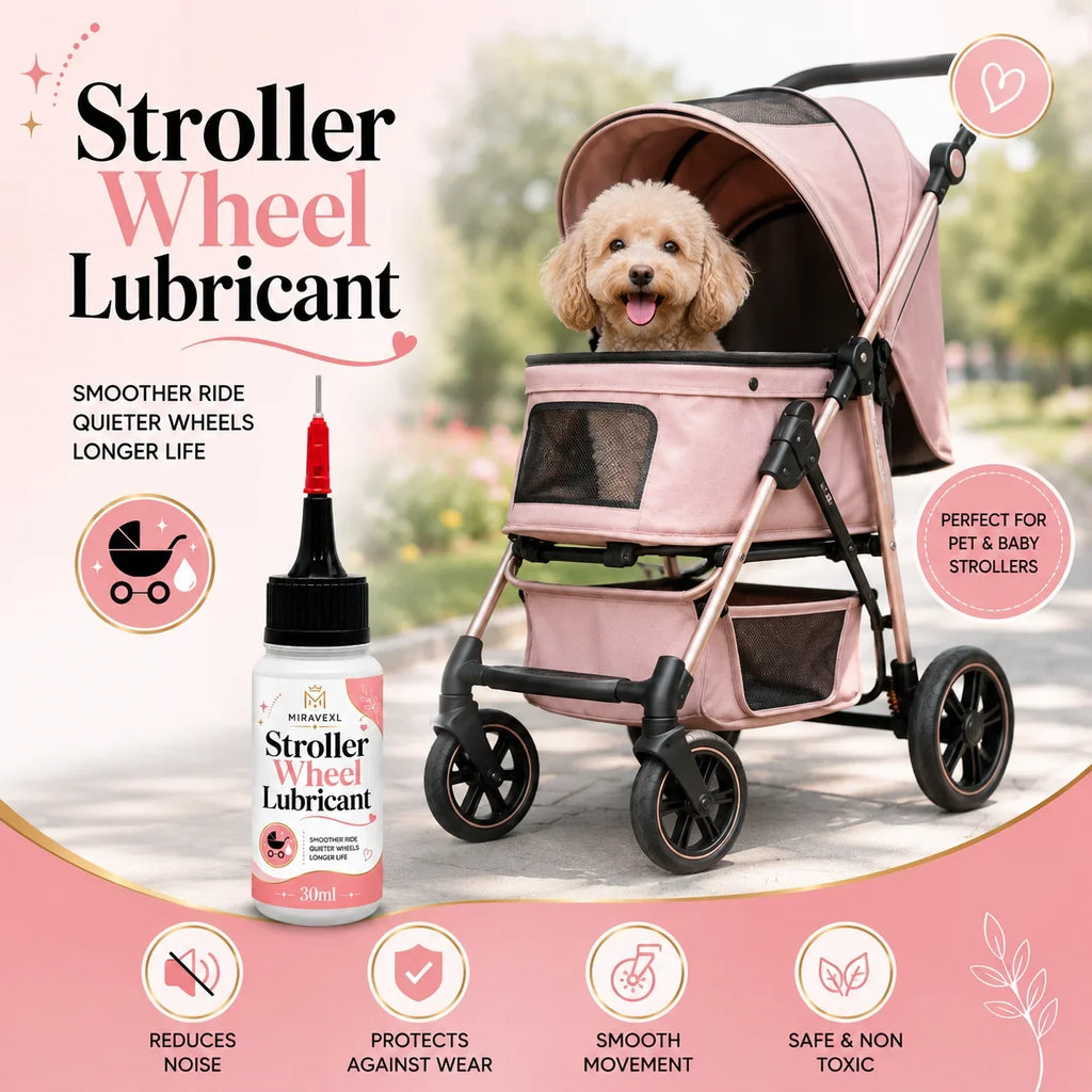 MIRAVEXL Stroller Wheel Lubricant 30ml – Smooth Quiet Ride
