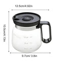 Clear Coffee Mug Glass Tea Cup Pot Drinking Cups Lid Cold Beverage