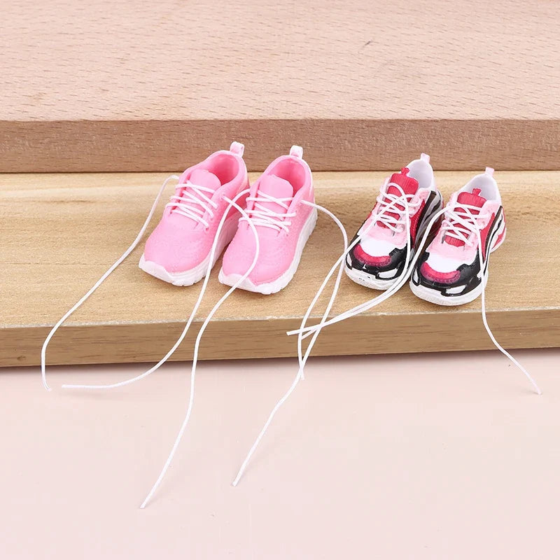 1/6 Scale Doll Sport Shoes Sneakers 3.5cm – DIY Dollhouse Prop