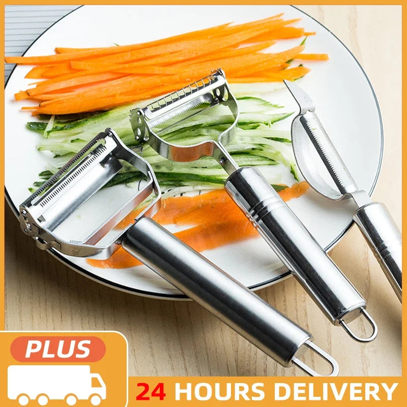 KEMORELA Stainless Steel Vegetable Peeler & Julienne Grater