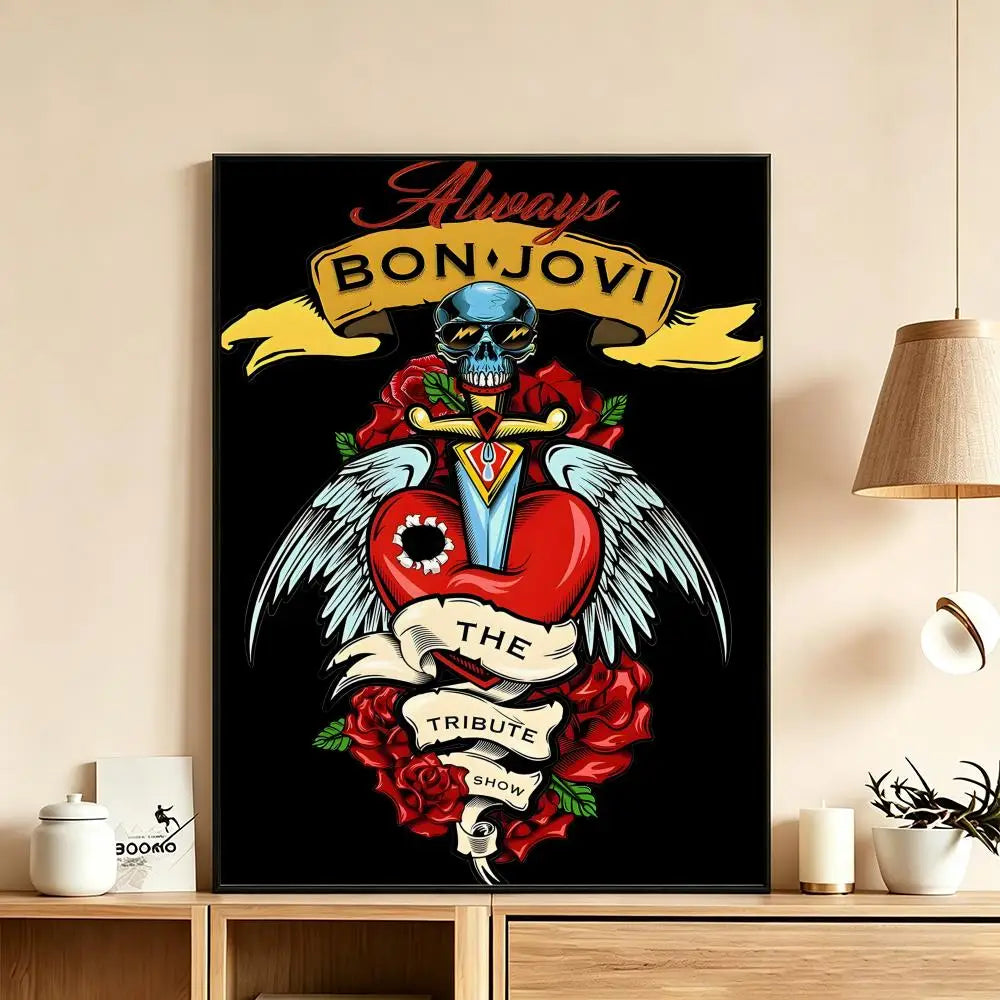 Bon Jovi Rock Band HD Wall Poster – Waterproof Home Decor