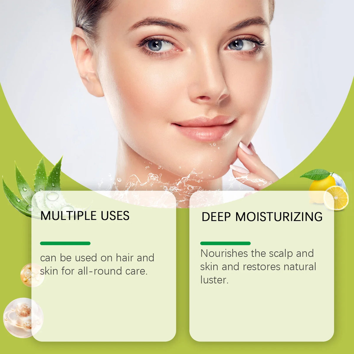 OceAura Aloe Vera Gel – Moisturize, Soothe & Acne Relief 100ml