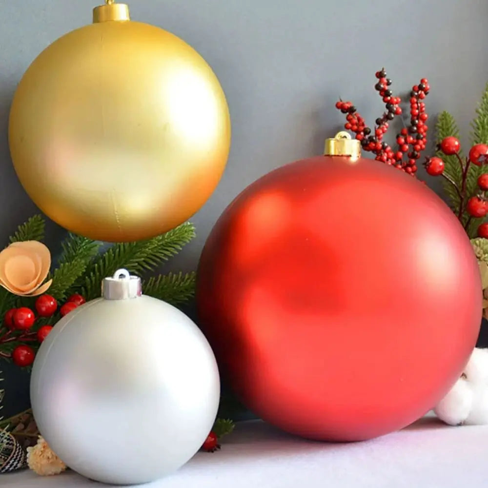 15cm Giant Matte Christmas Ball Ornament – Holiday Decoration