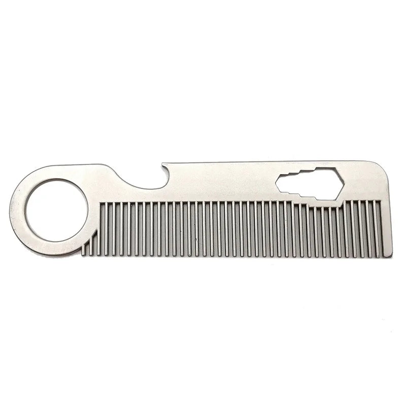 Stainless Steel Mini Beard Comb – Portable Pocket Styling Comb