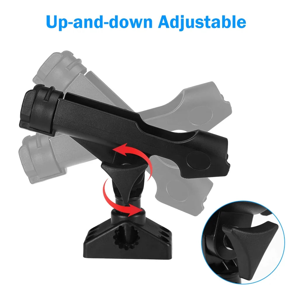 Stainless Steel 360 Degree Rotatable Adjustable Kayak Fishing Rod