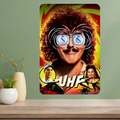 UHF Classic Movie Metal Poster Sign | Retro Aluminum Wall Art