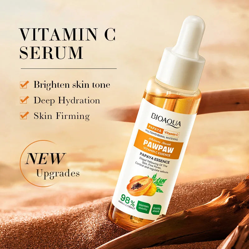Papaya VC Brightening Face Serum – Dark Spots & Glow 30ml