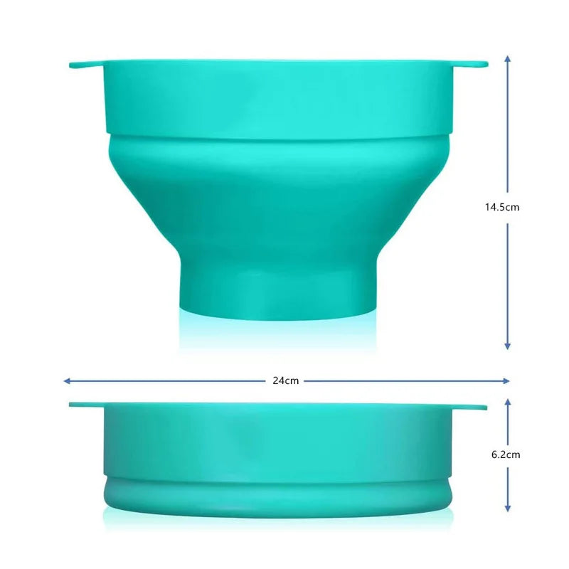 Silicone Microwave Popcorn Maker – BPA-Free Collapsible Bowl
