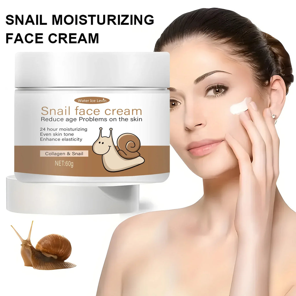 Snail Face Cream with Collagen & Retinol | 24H Moisturizing