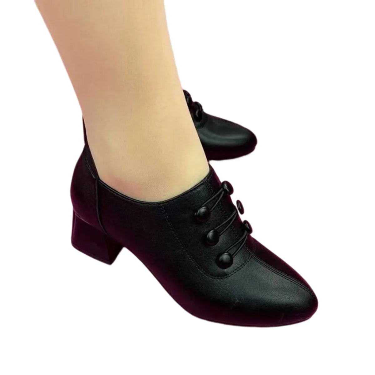 Women's Ankle Booties | Low Square Heel Pointed Toe Boots