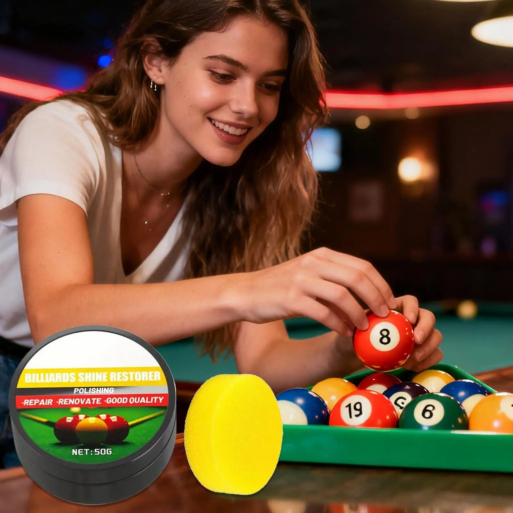 50g Billiard Ball Cleaner Wax | Polish & Restore Pool Balls