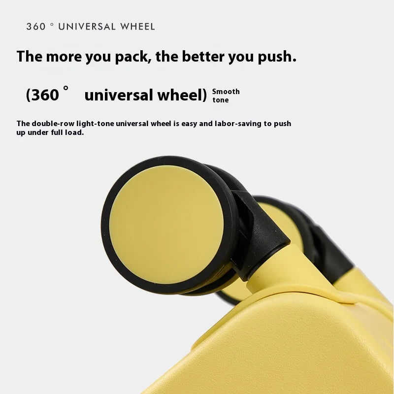 Wide Handle Spinner Suitcase | Carry-On Luggage 20 24 26 Inch