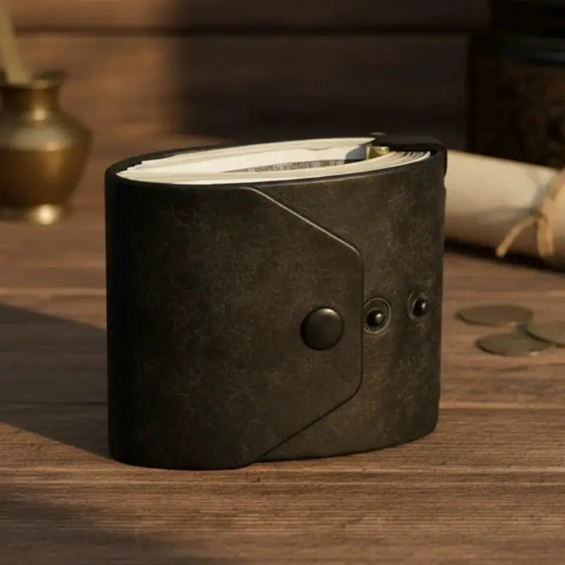 PU Leather Cash Holder Wallet – Money Clip & Bill Organizer