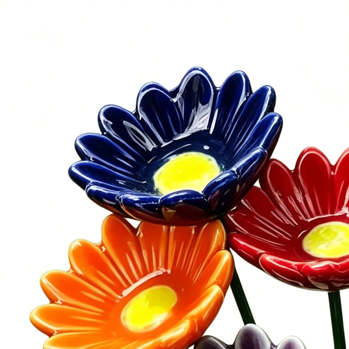 Ceramic Bee Watering Station Set of 6 – Garden Butterfly Bath