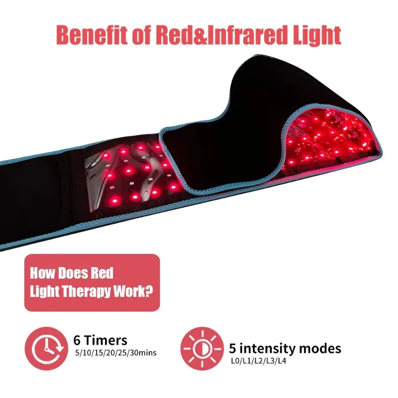 Red Light Therapy Belt 660nm 850nm Near Infrared Wrap