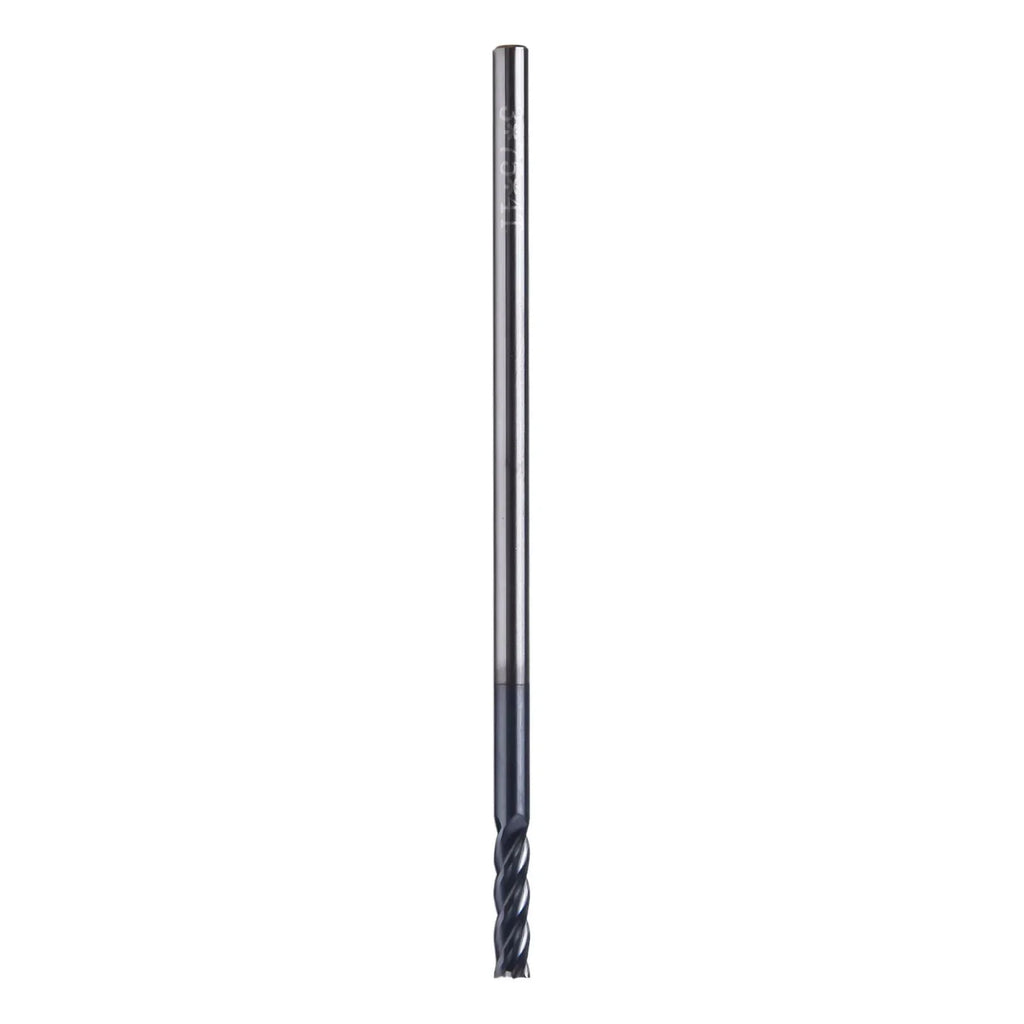 4-Flute Carbide End Mill 3mm | 75mm Long Shank CNC Milling