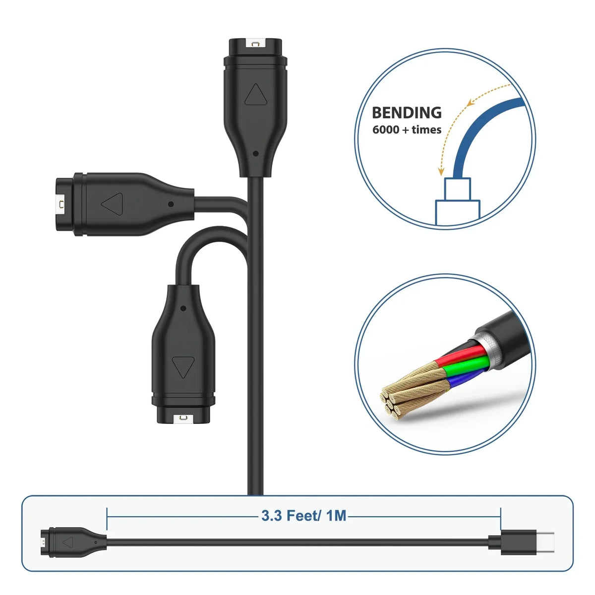 Garmin Watch Charger Cable – Venu, Fenix, Forerunner & More