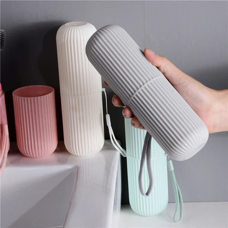 Portable Toothbrush & Toothpaste Travel Case Organizer
