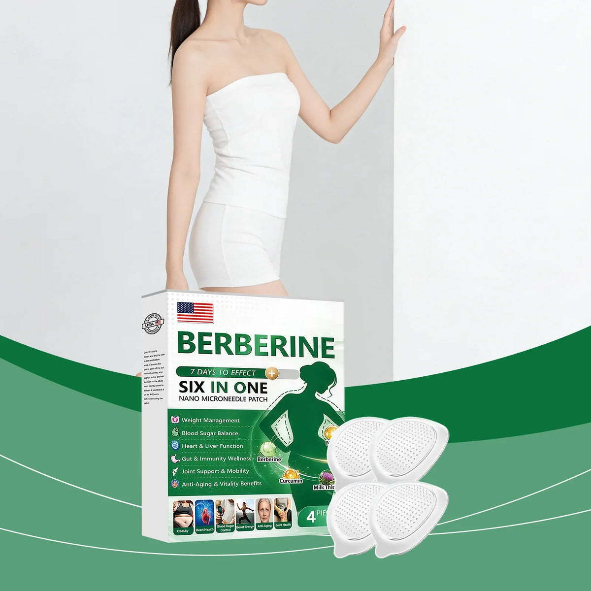 Body Firming Microneedle Patch – Waist, Tummy & Thigh Set