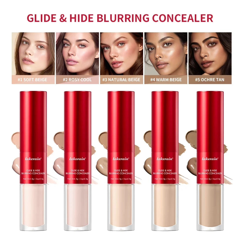 GlideHide 2-in-1 Blurring Concealer & Balm Stick | Full Coverage