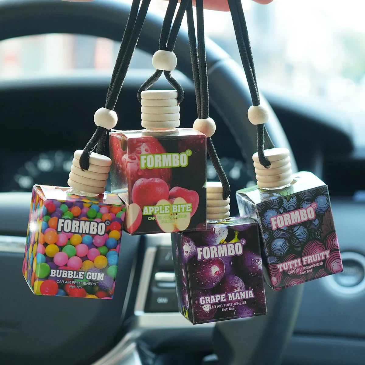 FORMBO Fruit Car Air Freshener Pendant | 4 Scents, 8ml