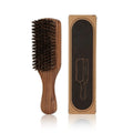 Boar Bristle Beard Brush | Walnut Wood Handle for Men