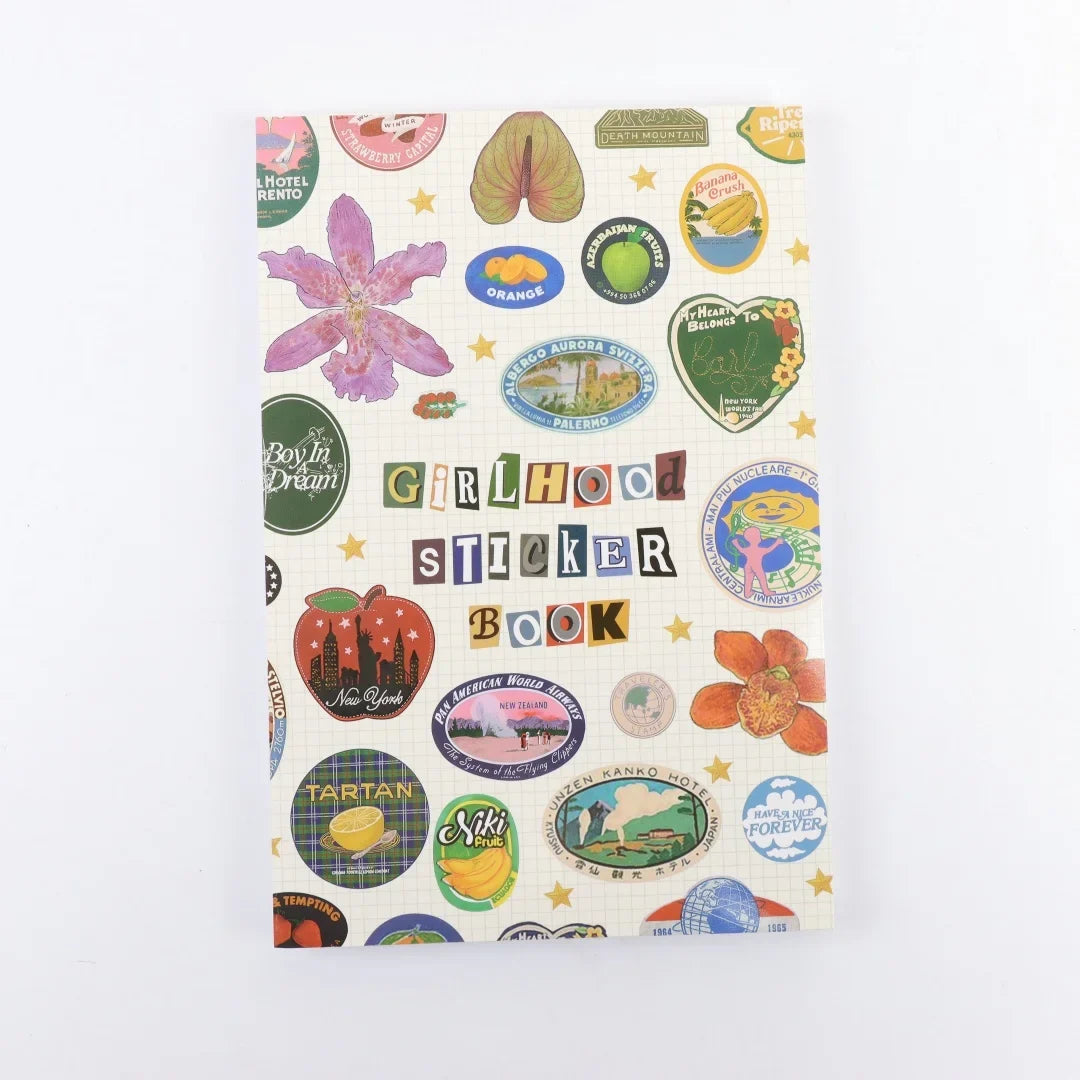 Girlhood Sticker Book Fruity Icons Pastel Letters Tickets DIY