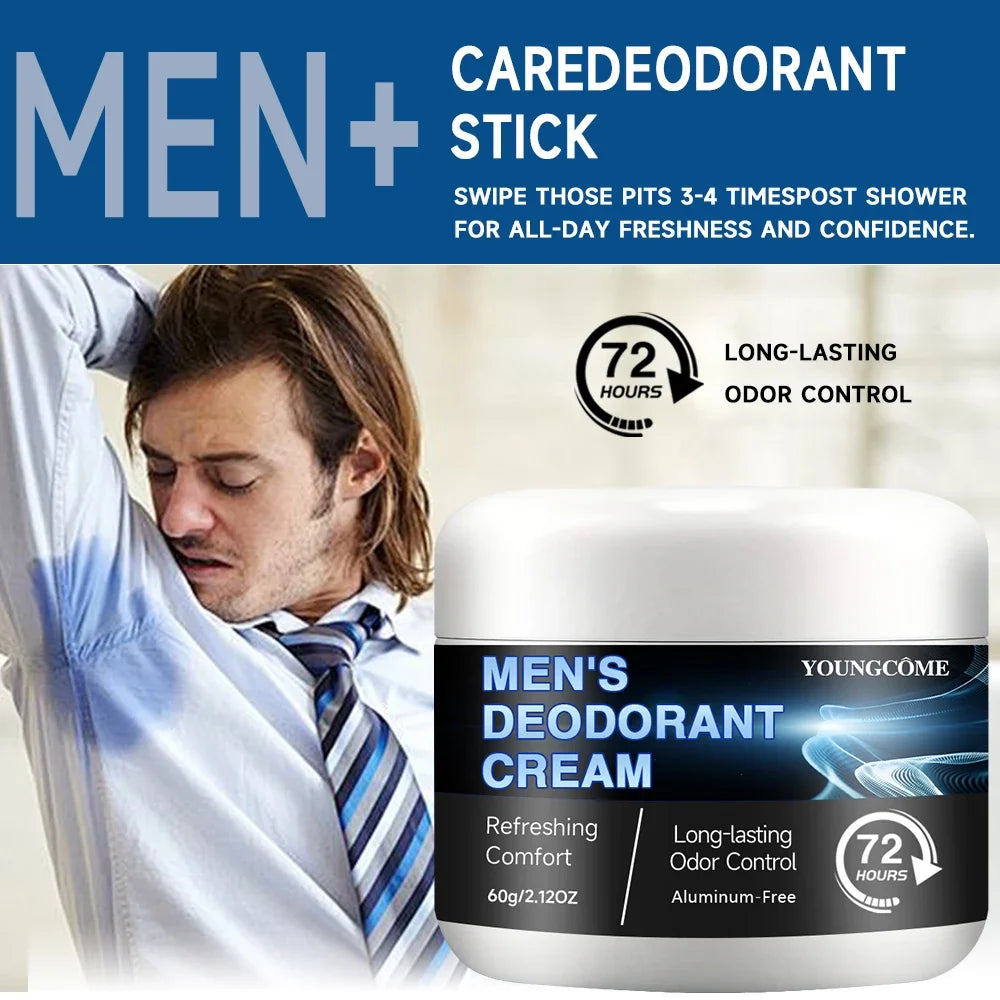 YOUNGCOME Men's 72-Hour Antiperspirant Deodorant Stick