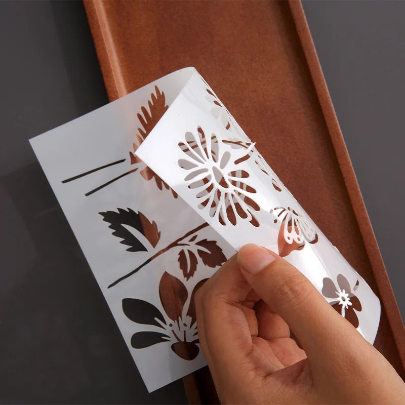 Floral Painting Templates Children Flower Leaf Butterfly DIY Drawing