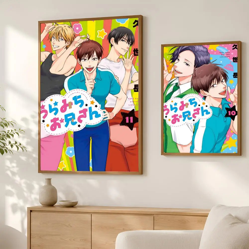 Uramichi Oniisan Self-Stick Wall Poster – HD Waterproof Anime Art