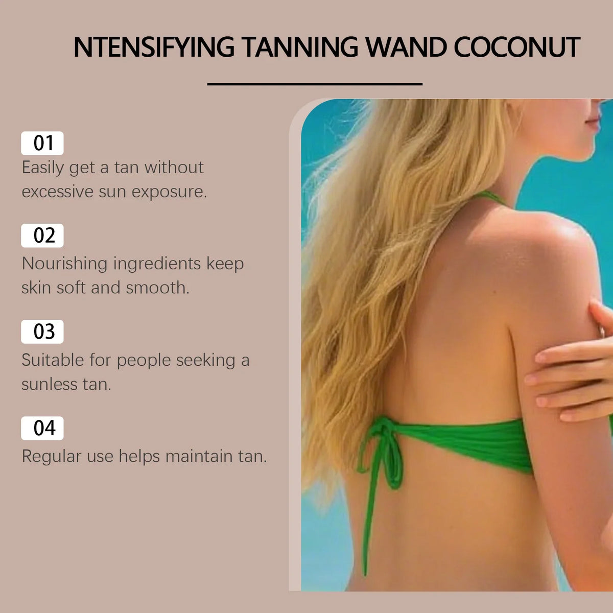 Coconut Self-Tanning Stick – Streak-Free Bronze Glow | 30g