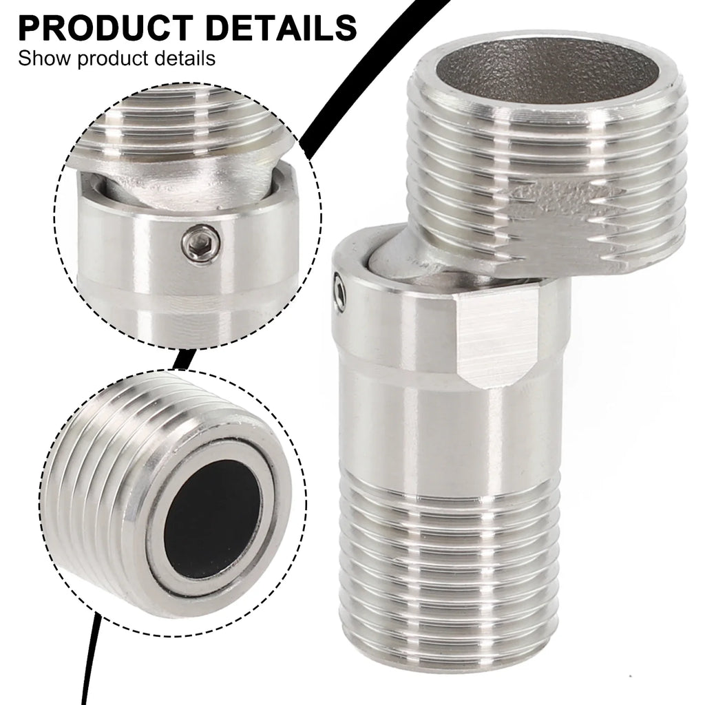 360° Rotatable Wall Mounted Shower Faucet Adapter | Angled