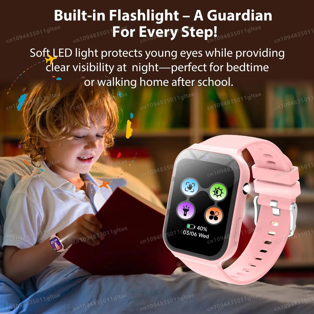 Smartwatch Kids HD Camera Flashlight Study Partners Multi Games