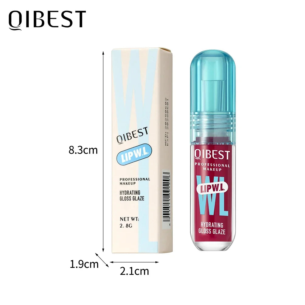 QIBEST Crystal Lip Gloss – Mirror Glaze & Hydrating Lip Tint
