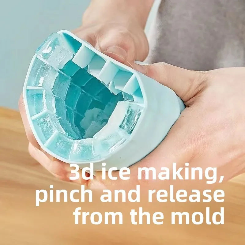 Silicone Ice Cube Mold Tray with Popsicle Sticks | Reusable