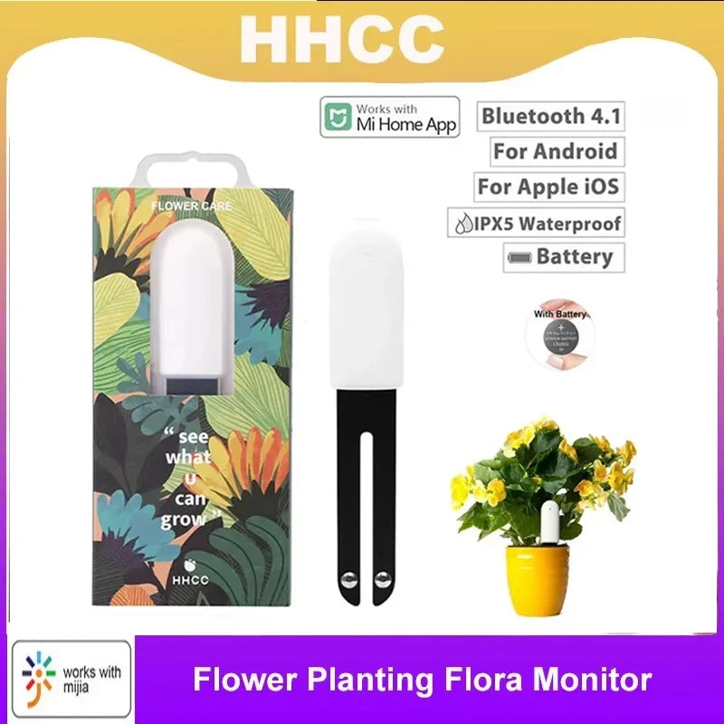 HHCC Flower Monitor Flora Garden Care Plant Grass Soil Water