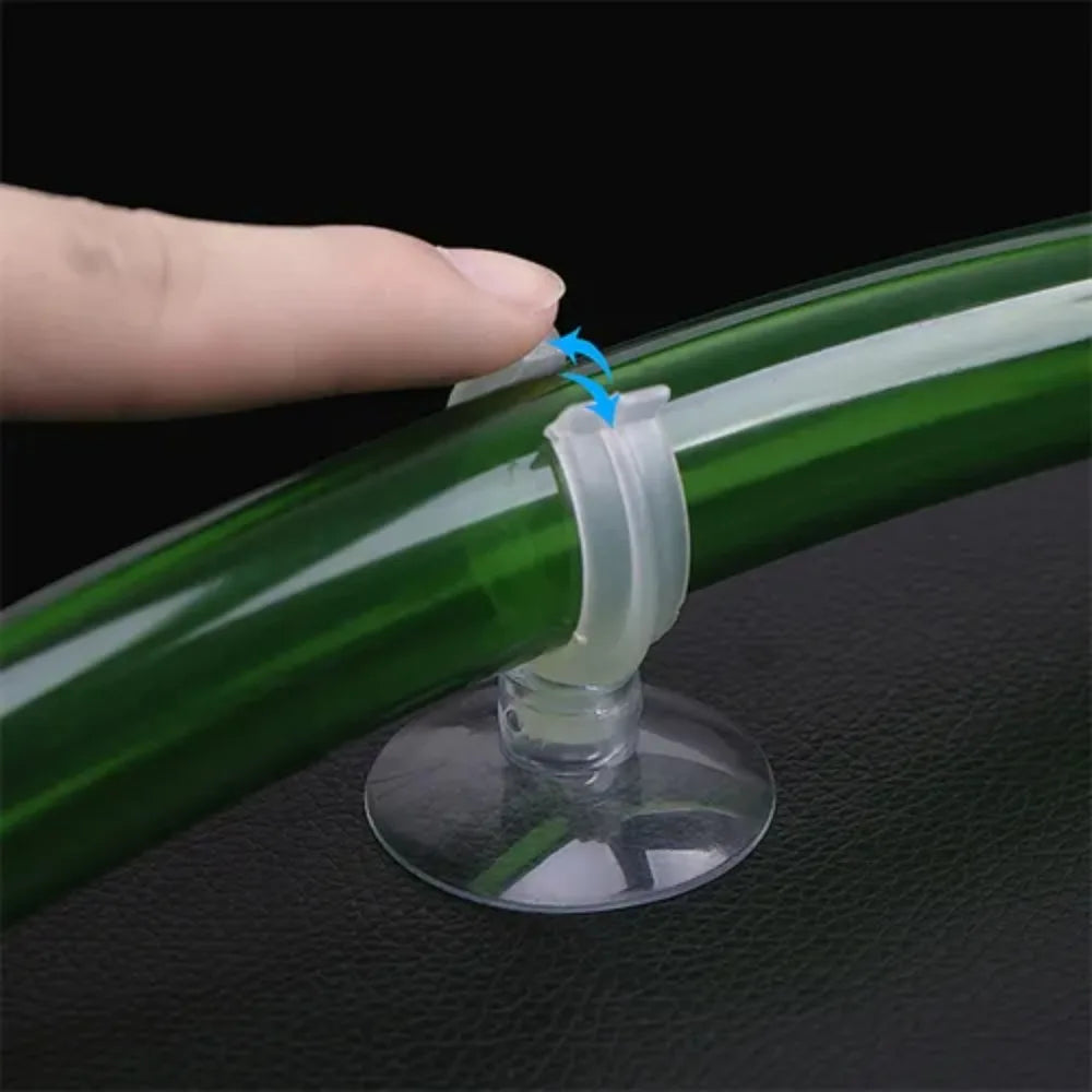 10-Pack Aquarium Suction Cups with Hook & Hose Clamp | Fish Tank