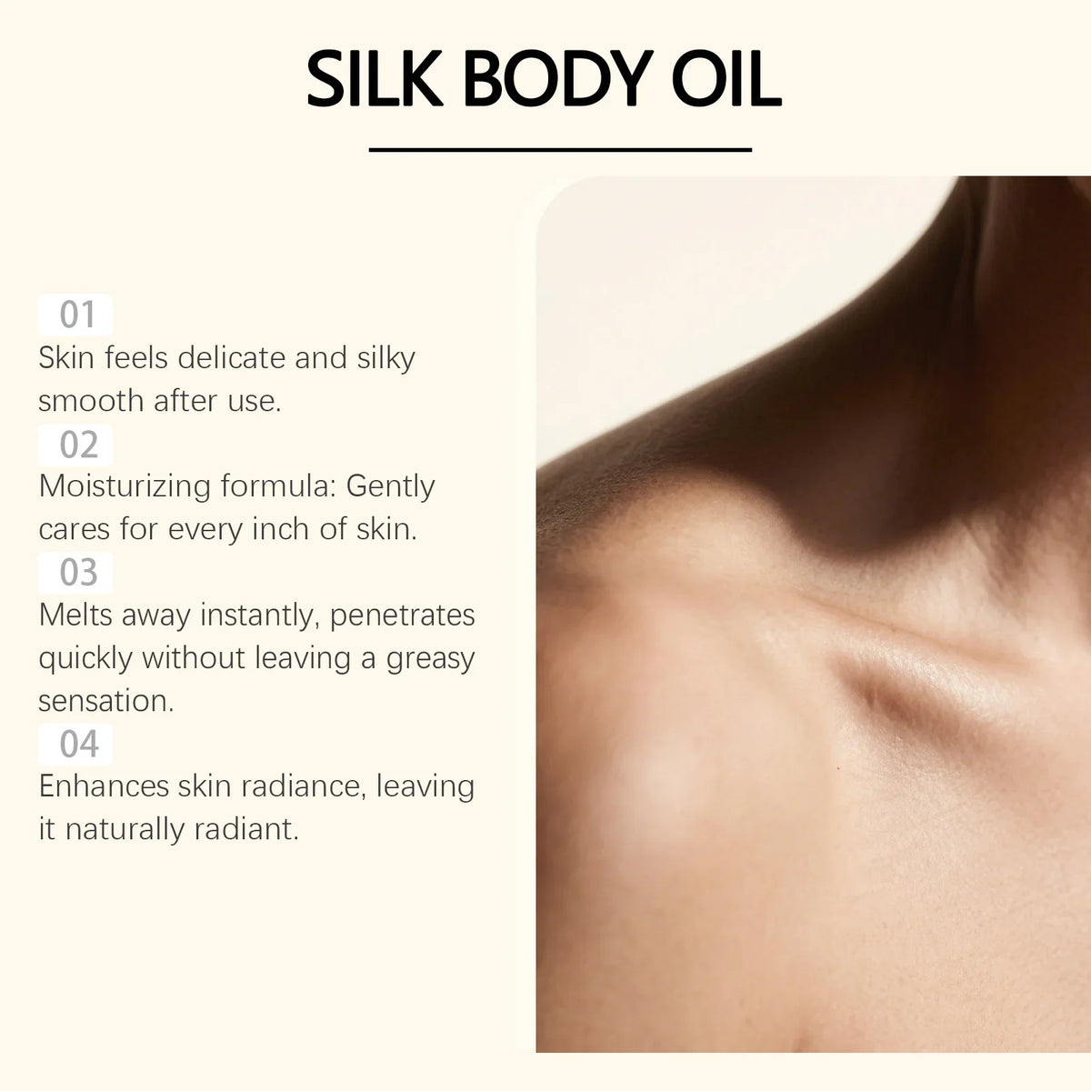 OceAura Dry Silk Body Oil – Non-Greasy Moisturizing & Exfoliating