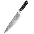 Damascus Carbon Steel Chef's Knife – 20cm Anti-Slip Kitchen Knife