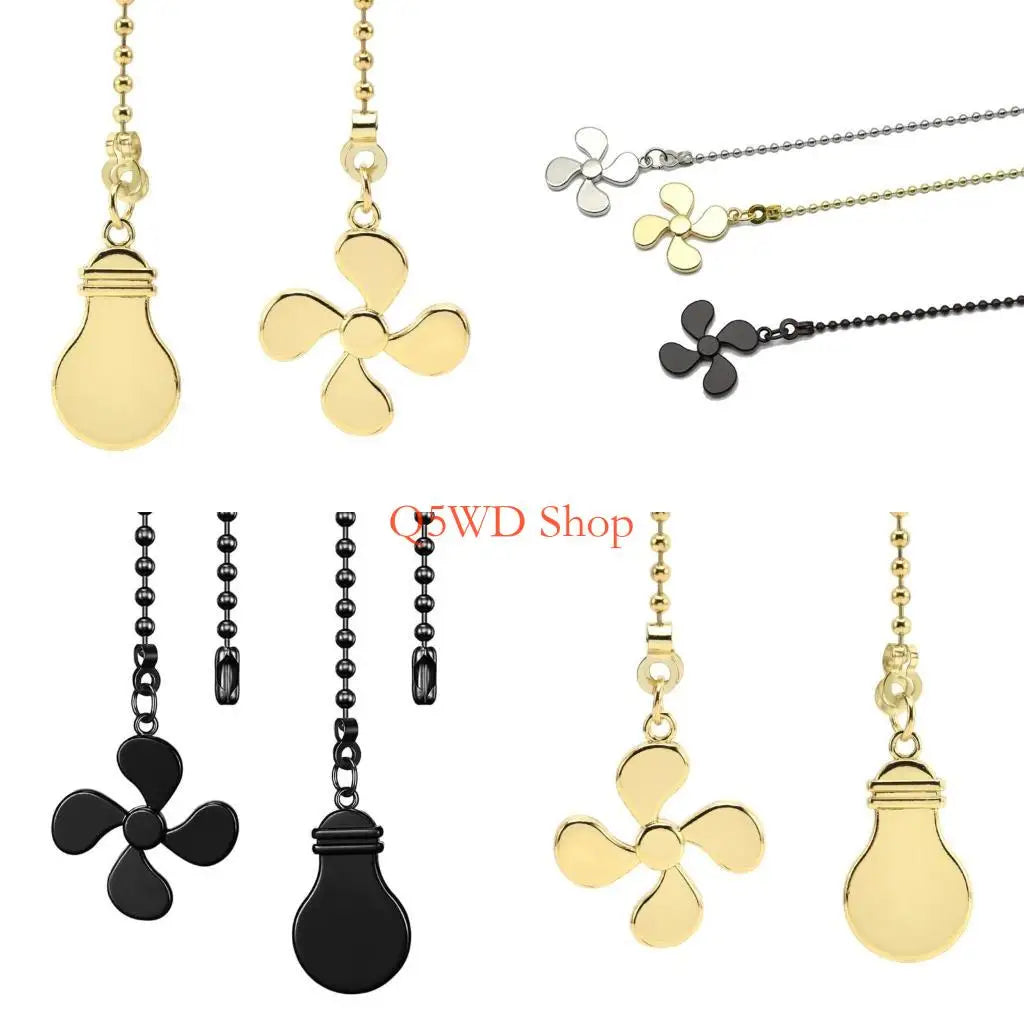 Steel Ceiling Fan Pull Chain Extender – 35cm Easy Install