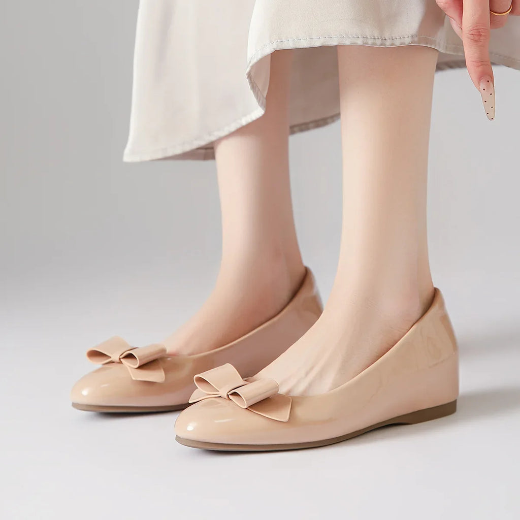 Vintage Invisible Wedge Heel Mary Jane Shoes | Women's Slip-On